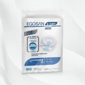 Egosan Pannoloni Mutandina X-Dry, incontinenza grave, gravissima, uomo e donna, notte, taglia M, formato prova