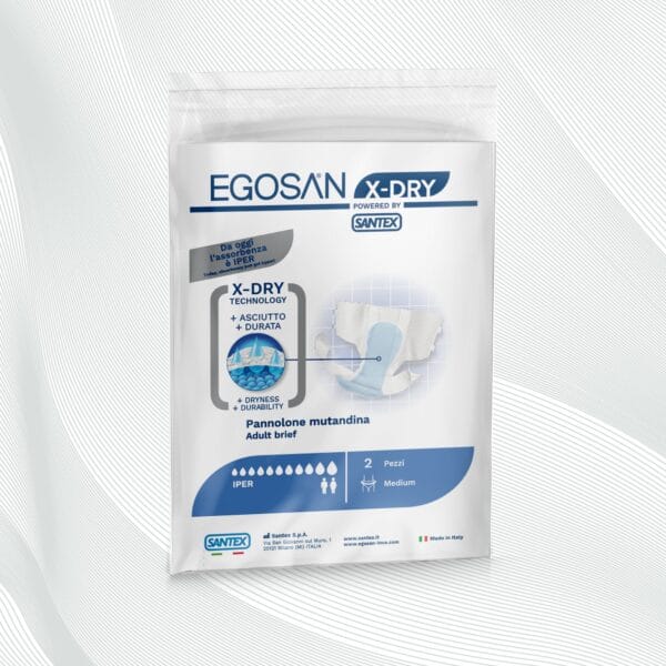 Egosan Pannoloni Mutandina X-Dry per Incontinenza Grave e Gravissima – Assorbenza Iper | Formato Prova