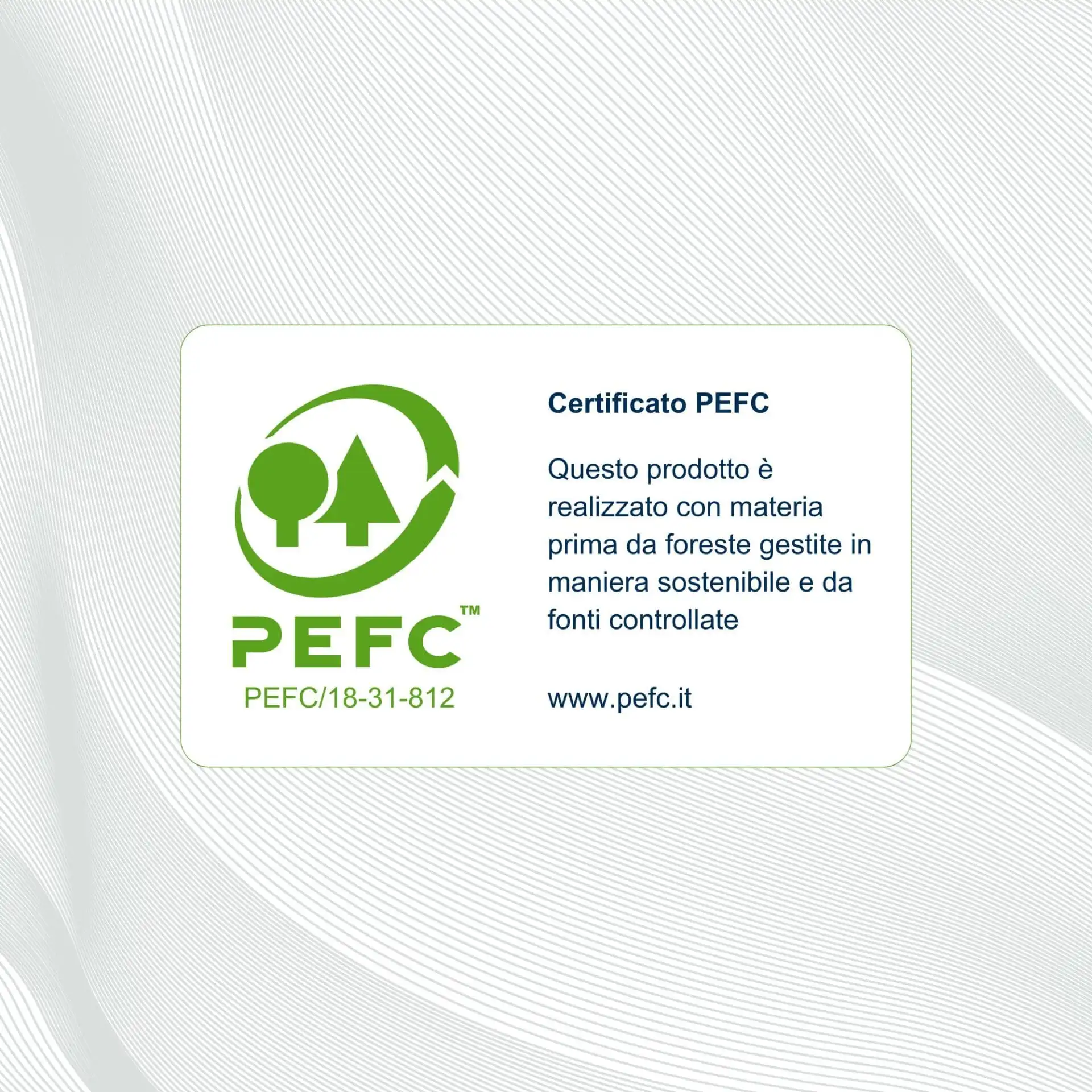 Egosan Pannoloni Rettangolari con Barriera certificati PEFC, rispettiamo l'ambiente con materie prime sostenibili