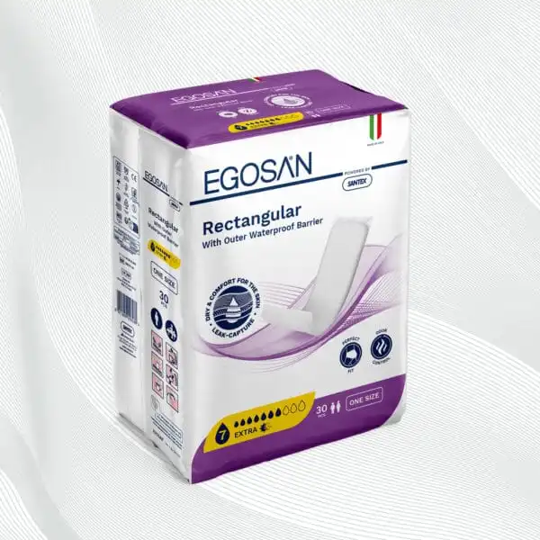 Egosan Pannoloni Rettangolari con Barriera per Incontinenza Media – Assorbenza Extra | Formato Confezione