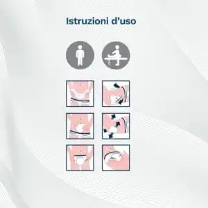 Istruzioni uso Egosan Pannoloni Rettangolari con Barriera, come indossare i Pannoloni stando in piedi o sdraiati