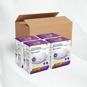 Egosan Pannoloni Rettangolari senza Barriera Extra, incontinenza media, uomo e donna, giorno, formato convenienza