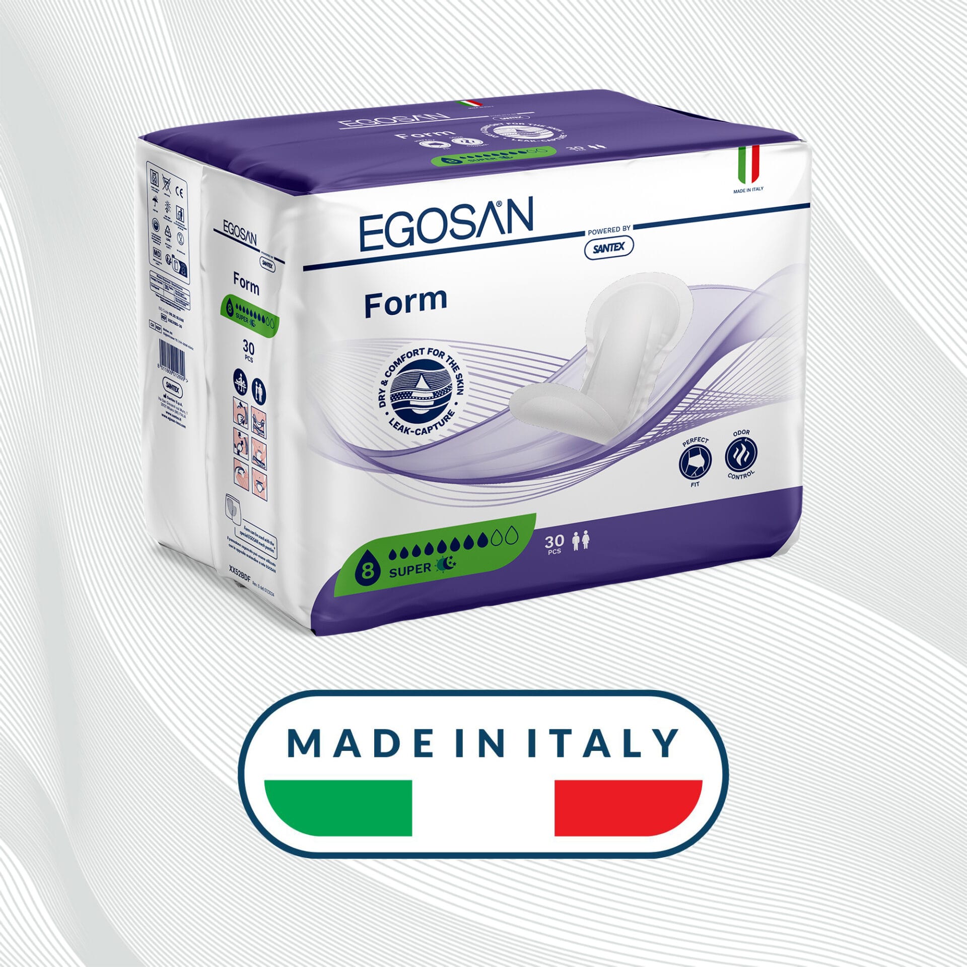 Pannoloni Sagomati Incontinenza media, grave, made in Italy, super assorbenti, alta vestibilità, comfort, uomo e donna, giorno, notte