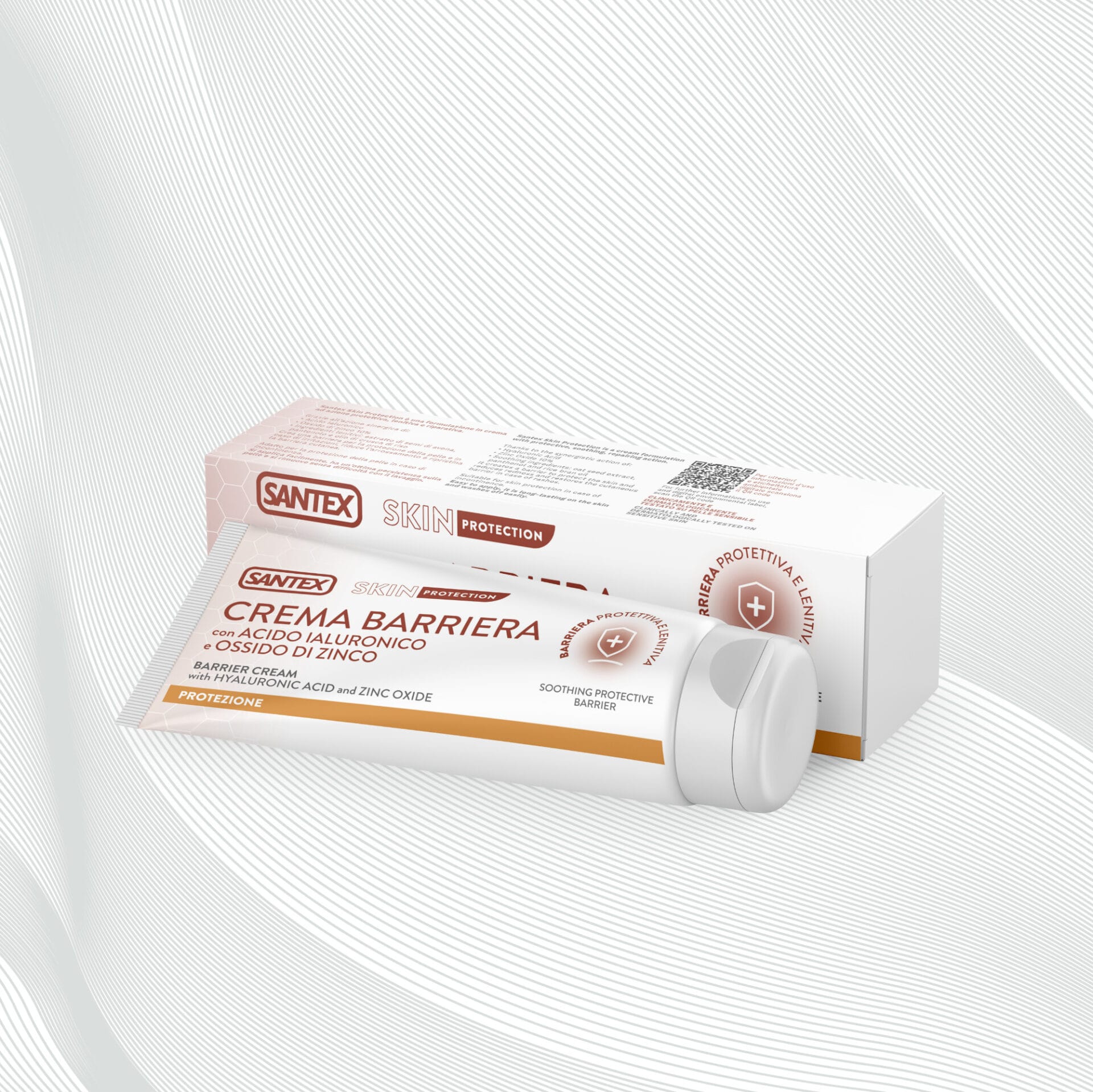 santex skin protection crema barriera con acido ialuronico e ossido di zinco formato 75 ml
