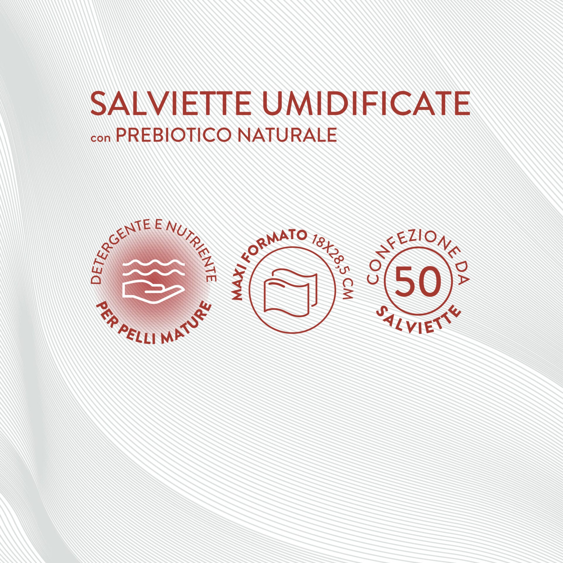 caratteristiche santex skin protection salviette umidificate con prebiotico naturale, detergenti, nutrienti per pelli mature, maxi formato, 50 pezzi