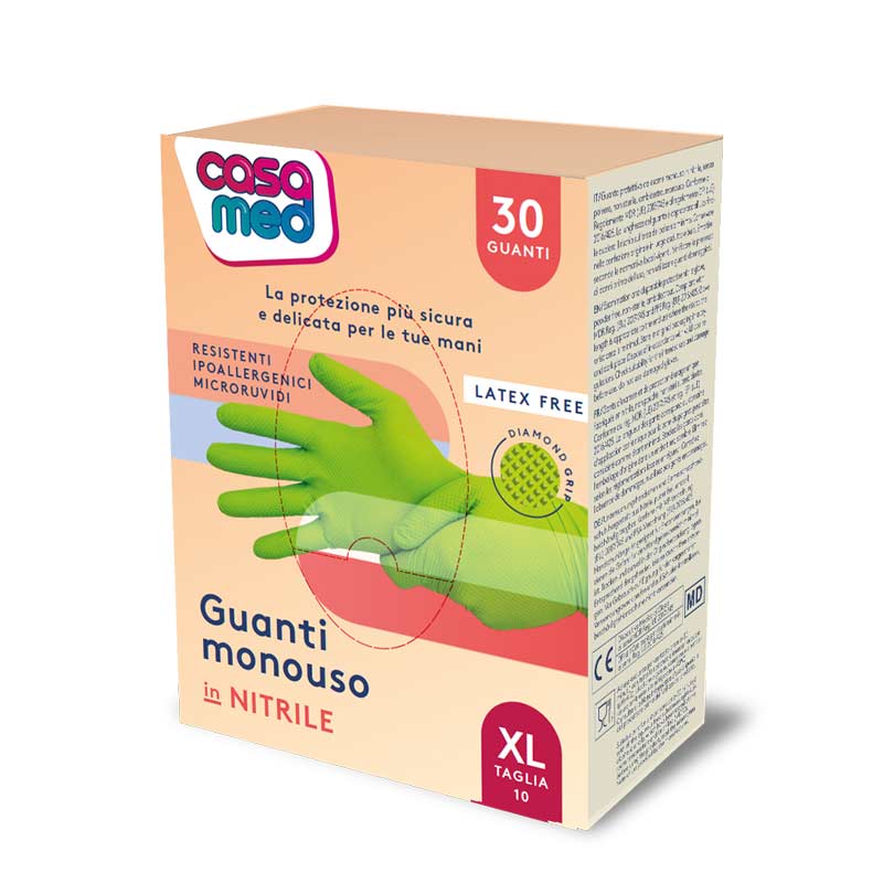 NORSE Guanti monouso in nitrile verde Verde - taglia 10/XL