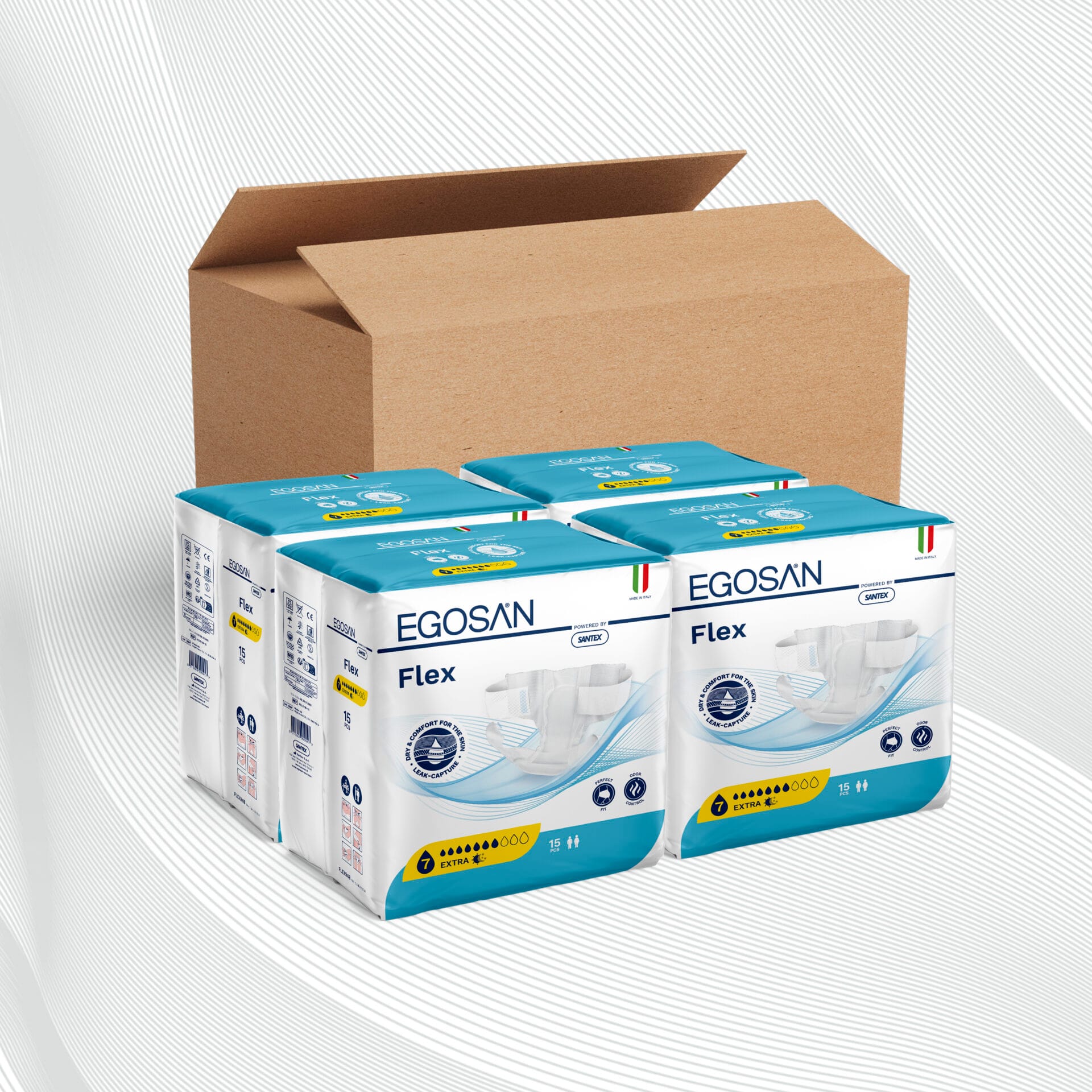 Egosan Pannoloni con Cintura extra, incontinenza media, uomo e donna, giorno, formato convenienza