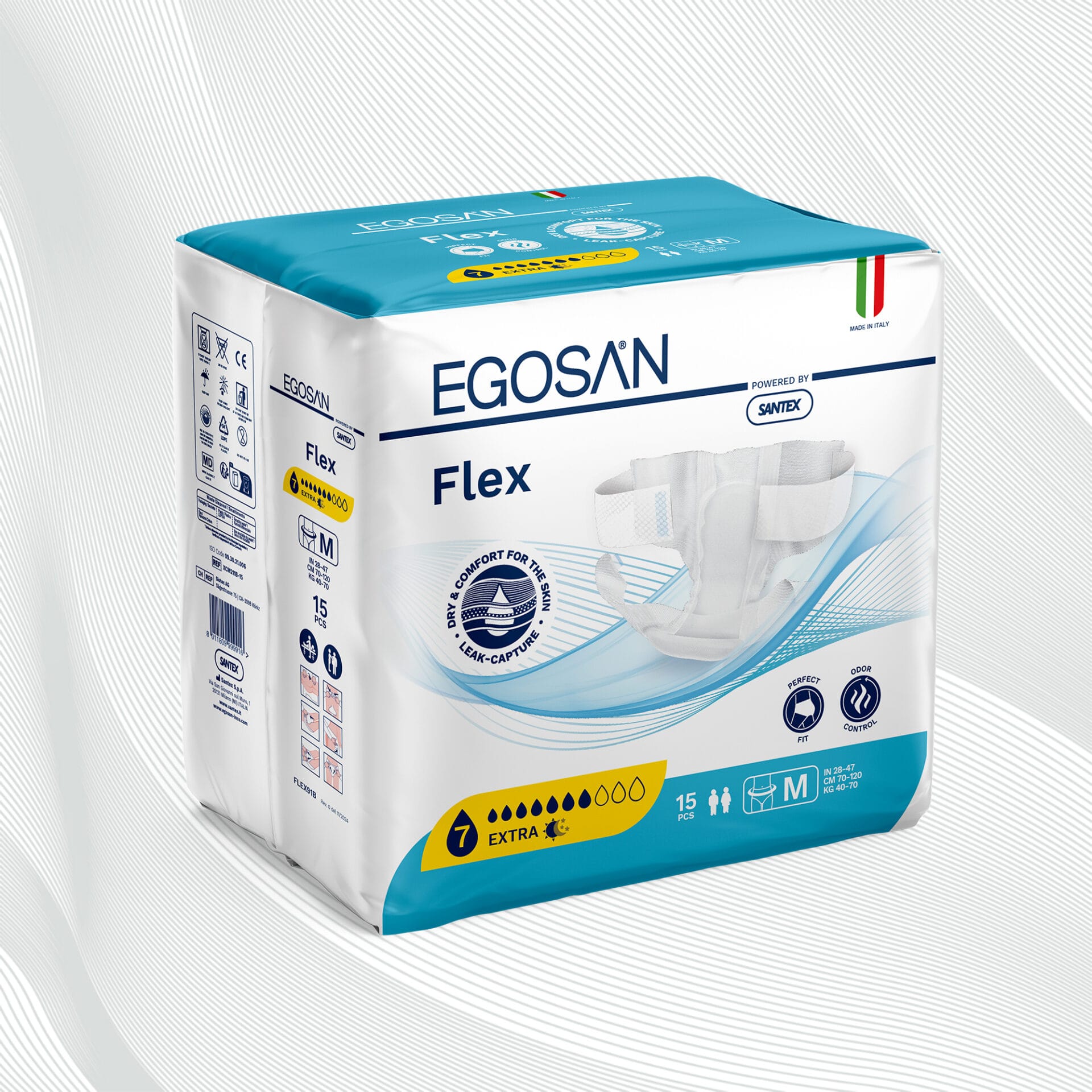 Egosan Pannoloni con Cintura extra, incontinenza media, uomo e donna, giorno, M