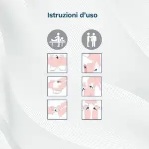 Istruzioni uso Egosan Pannoloni Mutandina, come indossare i Pannoloni stando in piedi o sdraiati